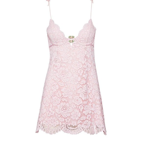 For Love And Lemons Dresses & Skirts - Victoria's Secret, For Love & Lemons Creamsicle Lace Dress, Pale Pink, Size S